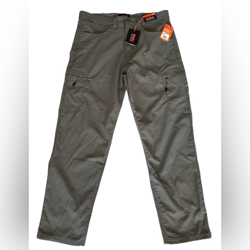 Men's 34 38 Bass Outdoor Essential Tech Cargo Pants Castor Gray NWT